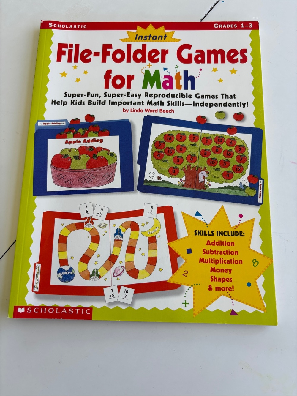 Scholastic File-Folder Games for Math - Red, Yellow, Green, Blue